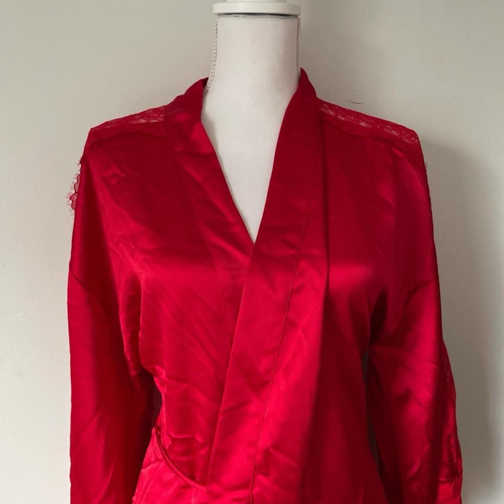 Victoria's Secret Red Lace Robe - Picture 2 of 3